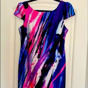 Bright and vibrant shirt sleeve dress